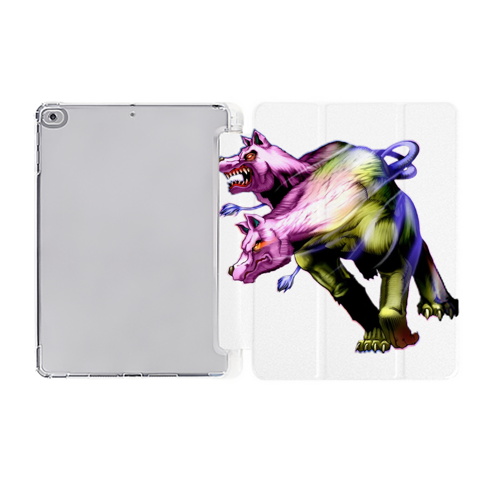 （画像用） 遊☆戯☆王 Yu-Gi-Oh! IPad ケース ペン収納付き 三つ折りスタンド PUレザー×シリコン 対応機種9.5/10.5/10.9インチ